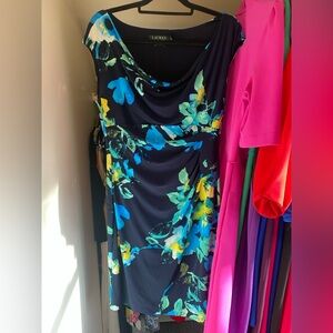 Lauren Ralph Lauren Dress in Blue and Green Floral